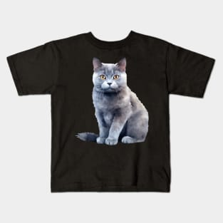 Chartreux Cat Kids T-Shirt